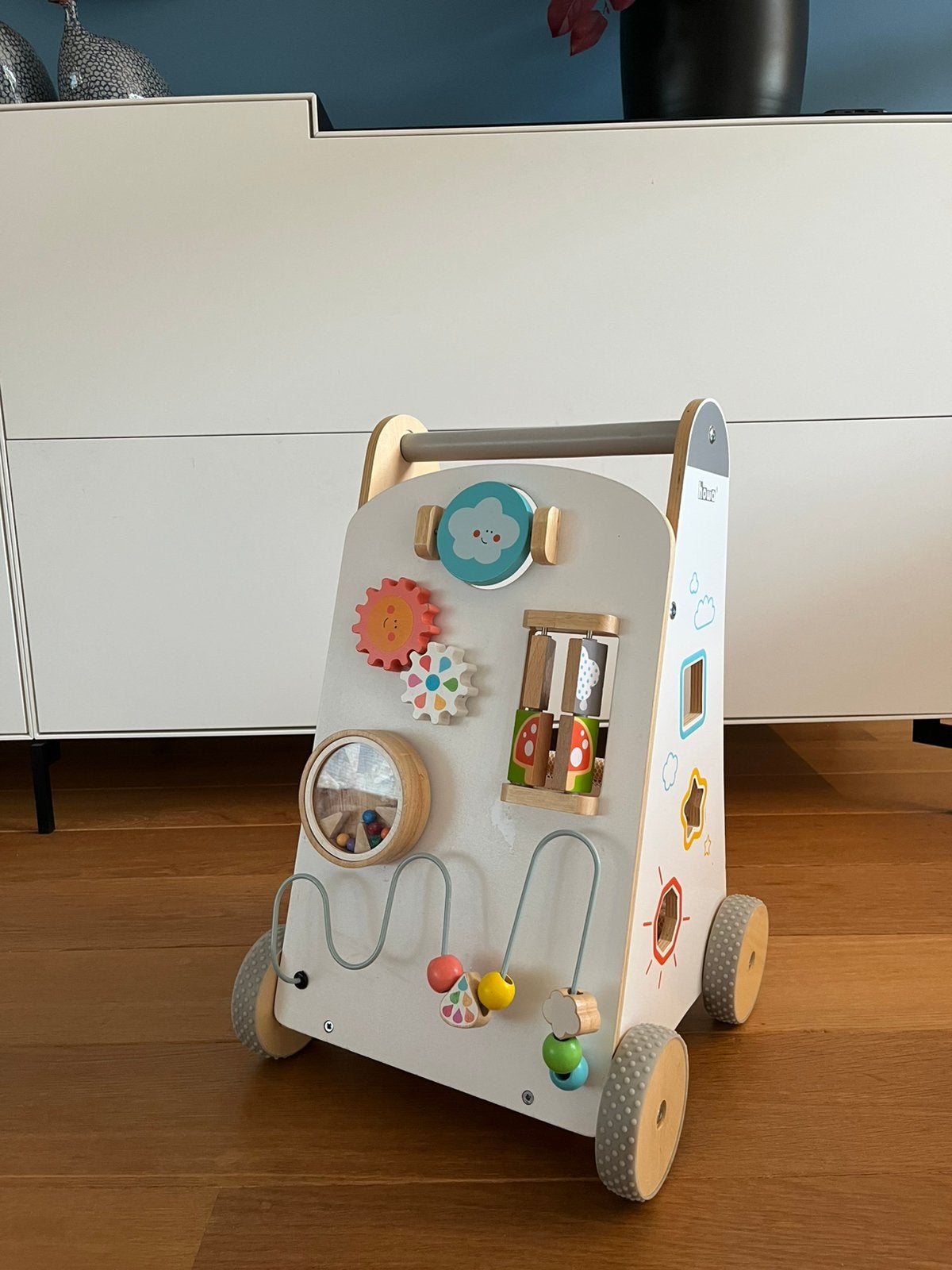 Howa Houten Loopwagentje "my rainbow" 6016, Ophalen, Zo goed als nieuw, Duw- of Trekspeelgoed
