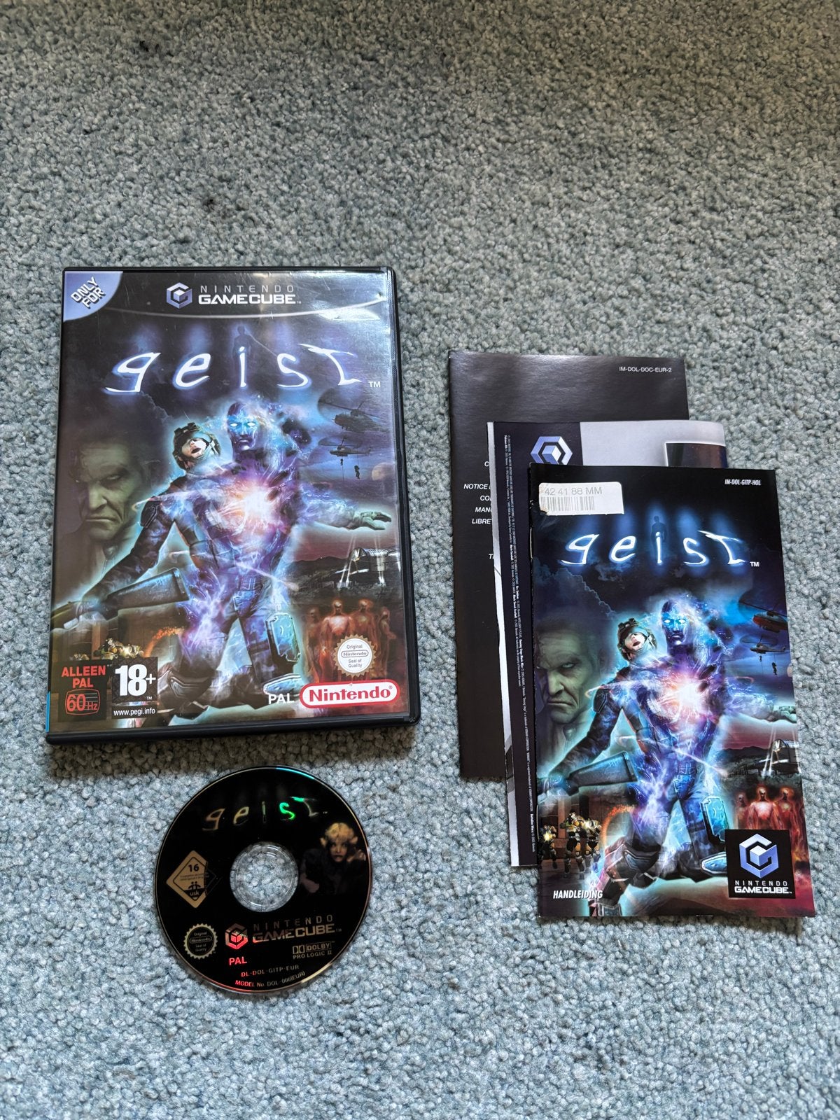 Geist Nintendo GameCube - Compleet met handleiding, Spelcomputers en Games, Games | Nintendo GameCube, Nintendo, Vanaf 18 jaar