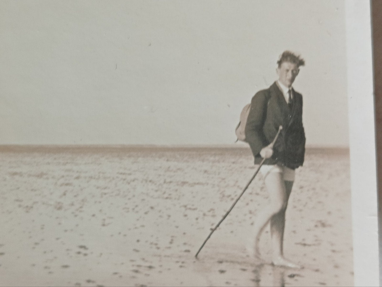 Oude foto Wadlopen jaren 50-60, Ophalen of Verzenden, 1940 tot 1960, Gebruikt
