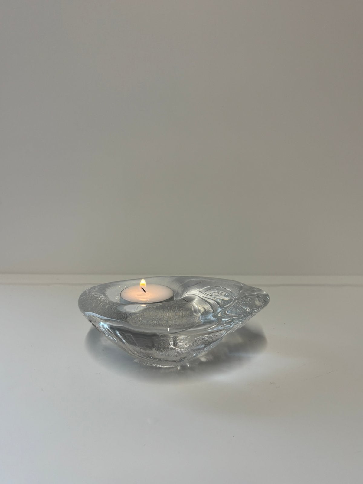 Vintage Målerås Glasbruk Athene waxinelichthouder, Antiek en Kunst, Ophalen of Verzenden