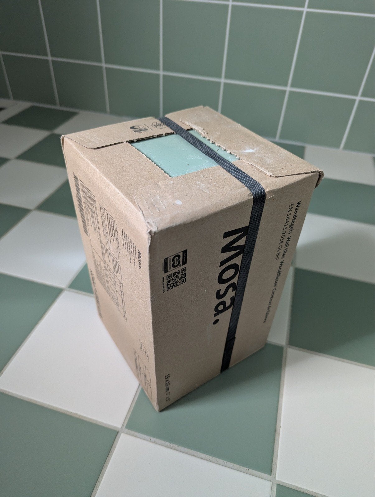 Mosa Muur en Vloer Tegels 15x15 cm - Groen/Wit - 8 doos, Doe-het-zelf en Verbouw, Tegels, Ophalen, Nieuw, Minder dan 20 cm, Minder dan 20 cm