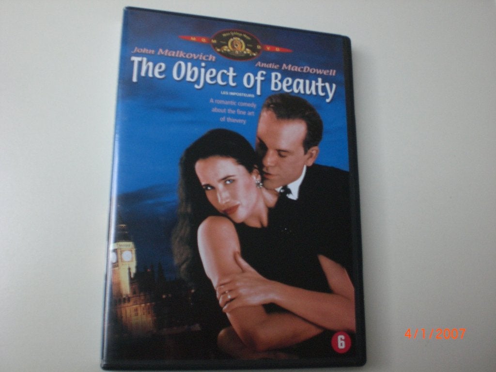 dvd The Object of Beauty John Malkovich Andie MacDowell, Vanaf 6 jaar, Ophalen of Verzenden, Zo goed als nieuw, Maffia en Misdaad