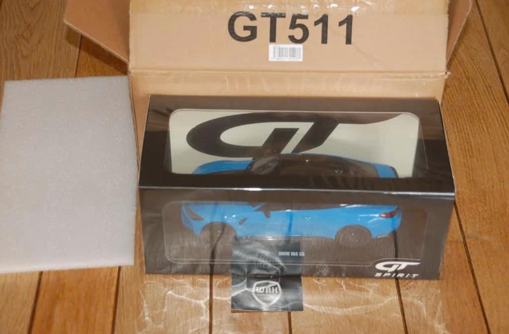 1:18 BMW M4 CS G82 COUPE riviera blue GT spirit GT511 WRH, Verzenden, Zo goed als nieuw, Auto, Overige merken