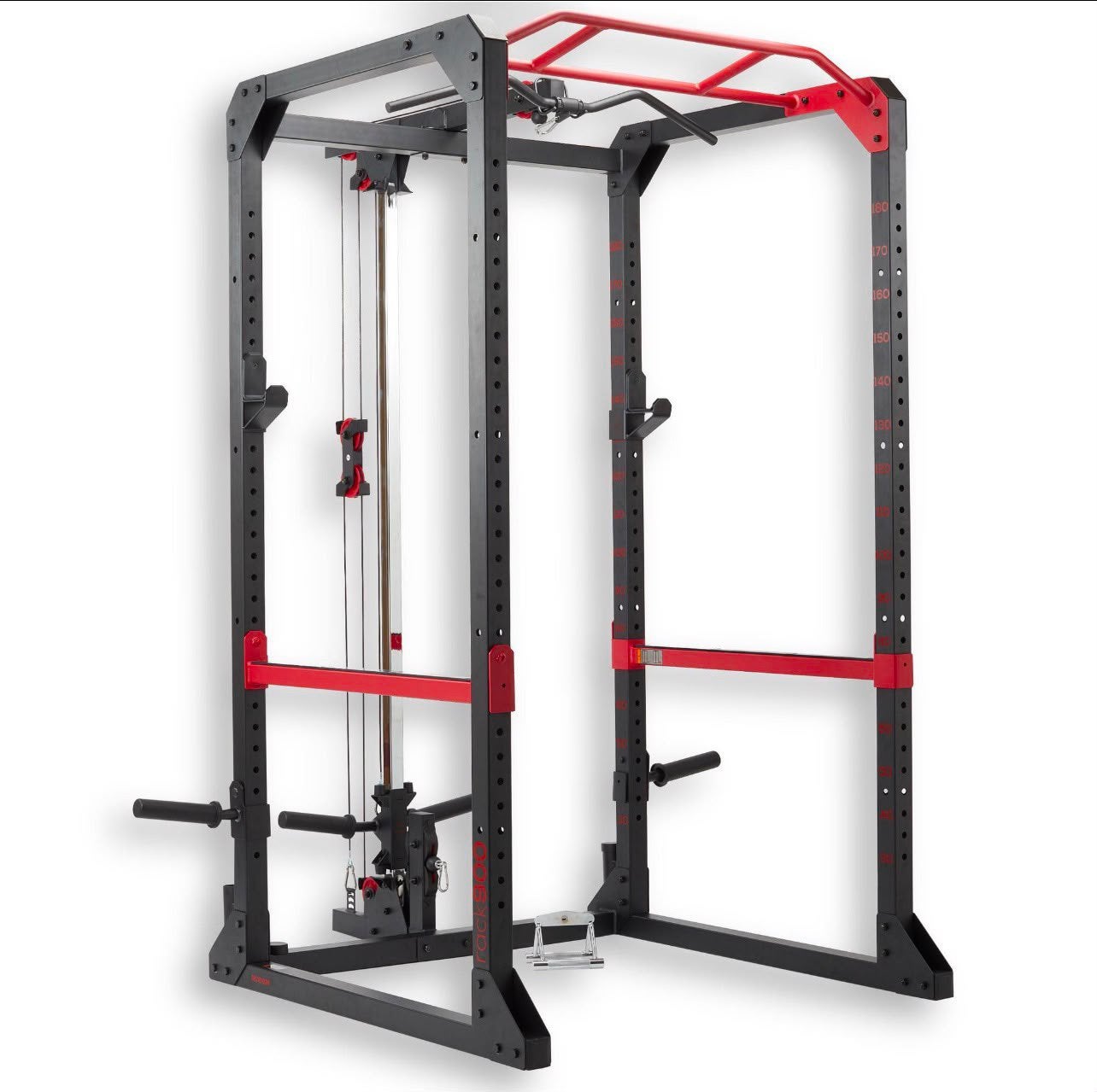 Domyos Rack 900 Power Rack + kabelsysteem – Decathlon, Sport en Fitness, Ophalen, Benen, Krachtstation, Zo goed als nieuw