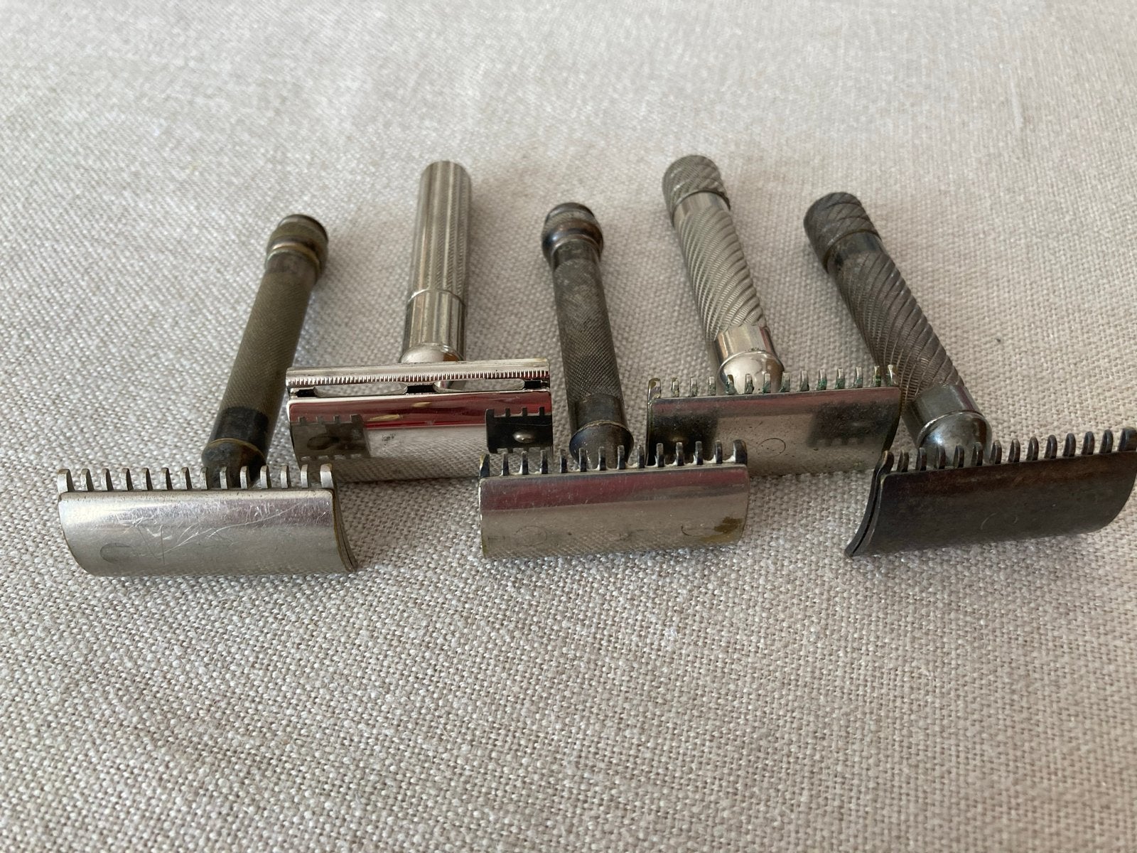 Vintage Gilette Veiligheidsscheermessen Collectie - 5 Stuks, Ophalen of Verzenden