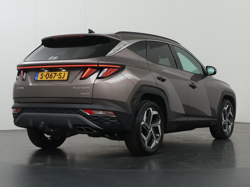 Hyundai Tucson 1.6 T-GDI HEV Premium | Trekhaak | Lederen be, Auto's, Euro 6, 4 cilinders, Bruin, 1650 kg