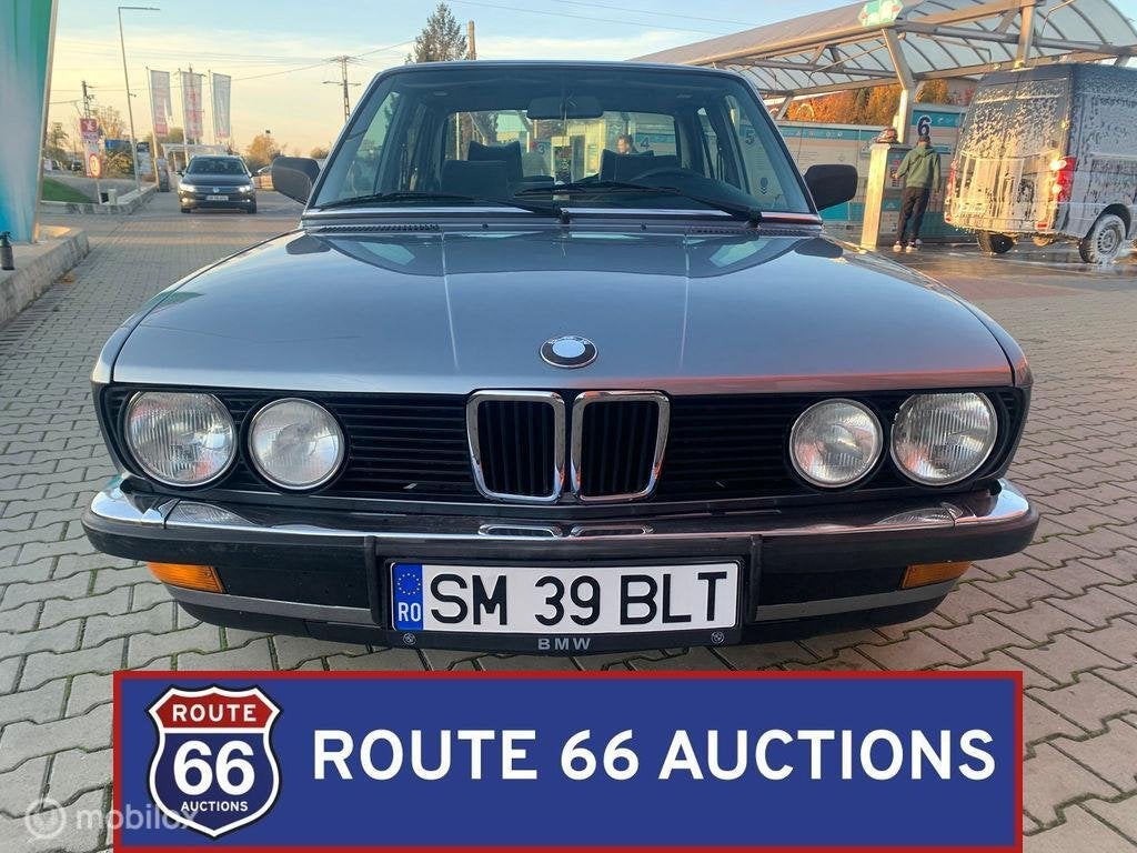 BMW 518i | 1985 | Route 66 Auctions, Auto's, Overige carrosserieën, Zwart, Bedrijf, Handgeschakeld