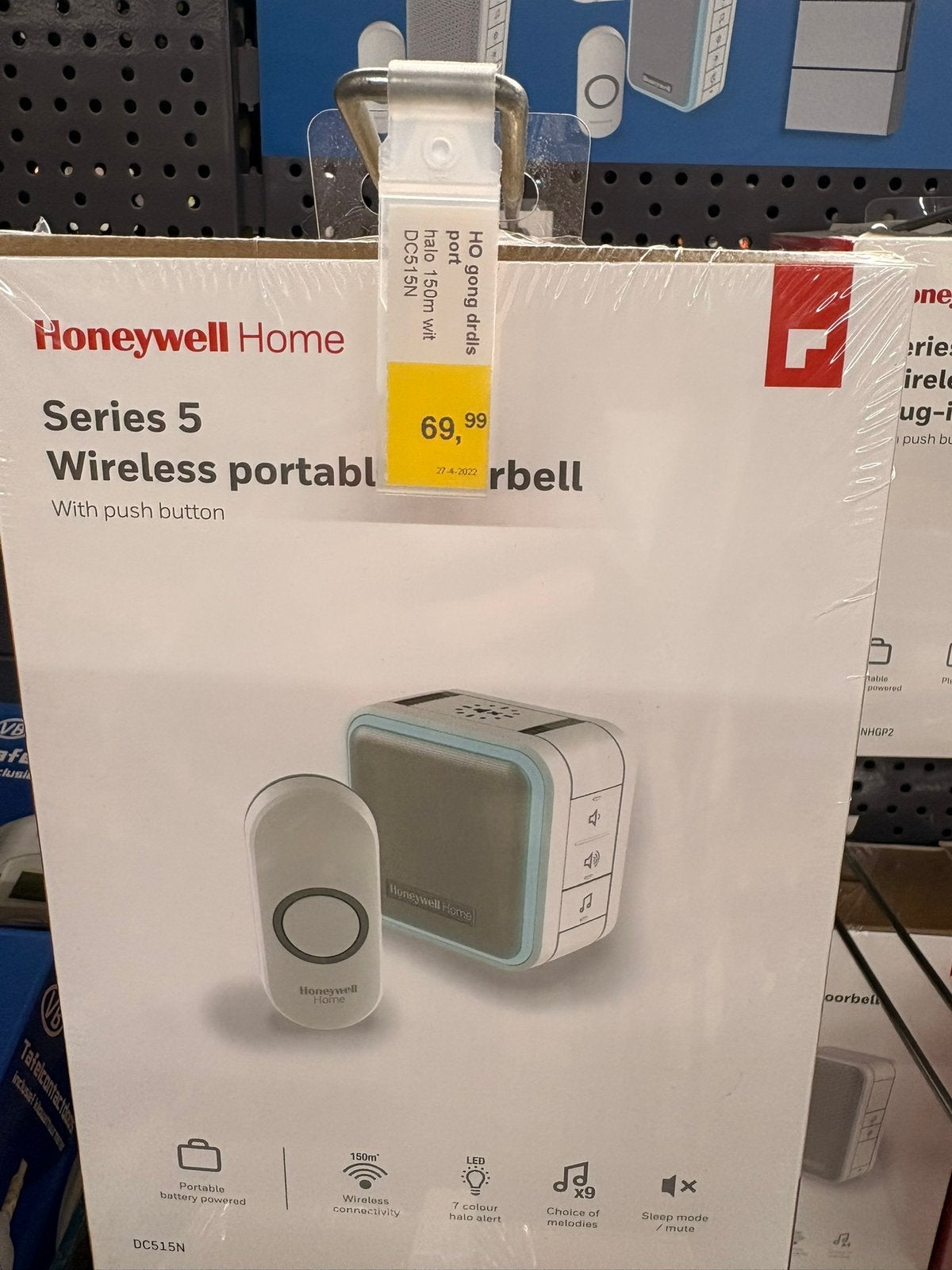 Honeywell draadloze deurbel, Ophalen, Zo goed als nieuw