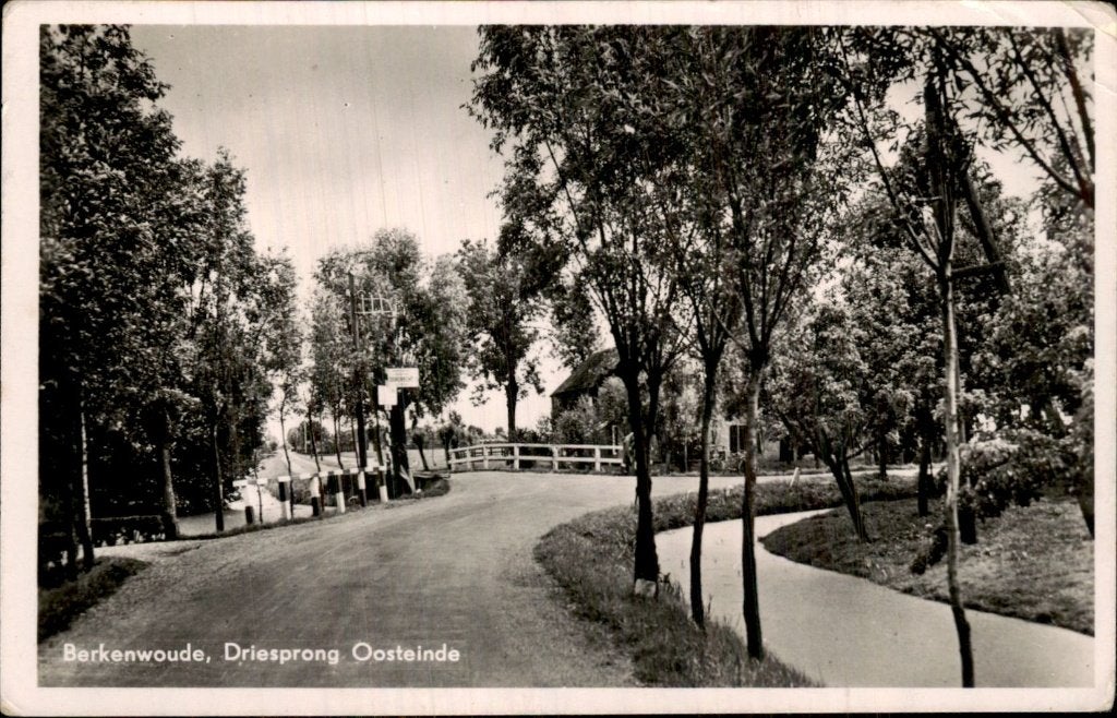 Berkenwoude - Driesprong - Oosteinde, Ophalen of Verzenden, 1940 tot 1960, Gelopen, Zuid-Holland