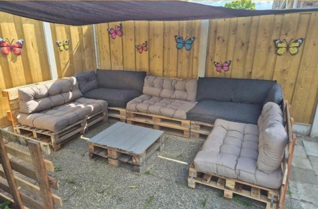 5 set palletkussens zgan (geen action kwaliteit), Tuin en Terras, Tuinsets en Loungesets, Ophalen of Verzenden, Zo goed als nieuw