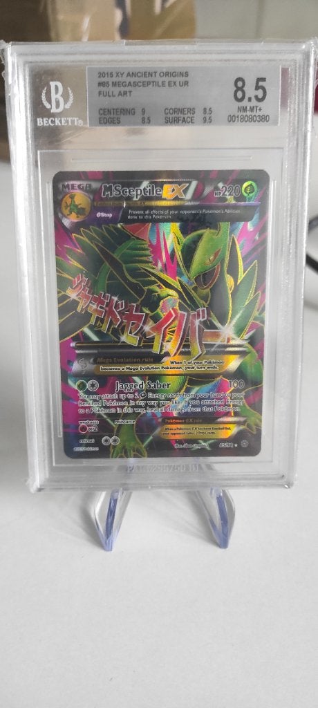 Mega Sceptile ex BGS 8.5, Ophalen of Verzenden, Zo goed als nieuw, Losse kaart, Foil
