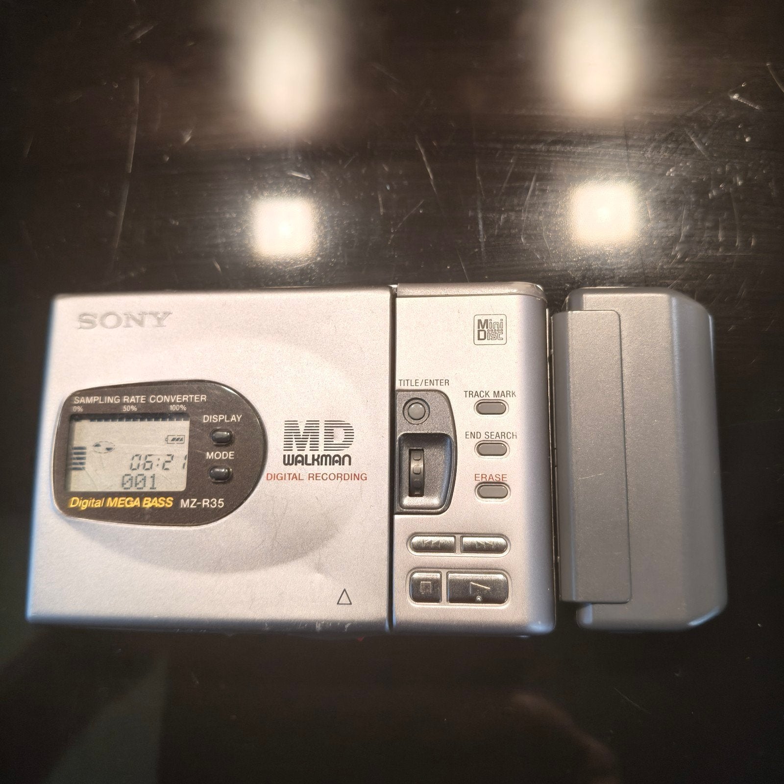 Sony MZ-R35 MiniDisc-speler/recorder - Zoldervondst, Ophalen of Verzenden, Minidisc-speler