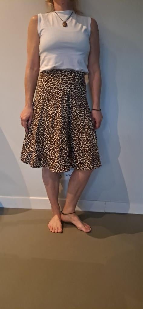 Blutsgeschwister, Rok met print, maat XS, Kleding | Dames, Bruin, Ophalen of Verzenden, Knielengte, Maat 34 (XS) of kleiner