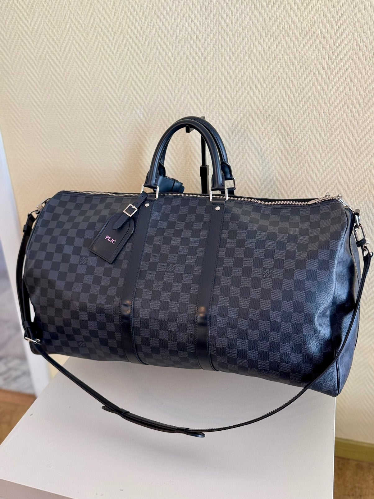 Louis Vuitton Keepall Bandoulière 55, 40 tot 60 cm, 30 cm of meer, Bruin, Minder dan 35 cm