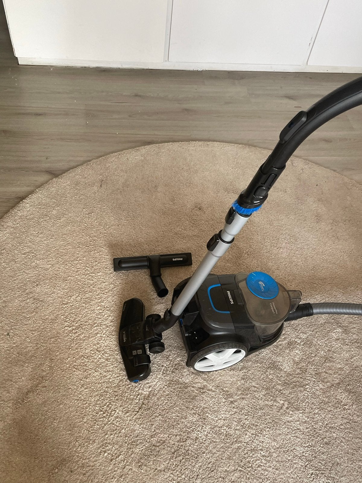 Philips PowerPro Compact stofzuiger met TriActive mondstuk, Ophalen, Gebruikt, Philips, Reservoir