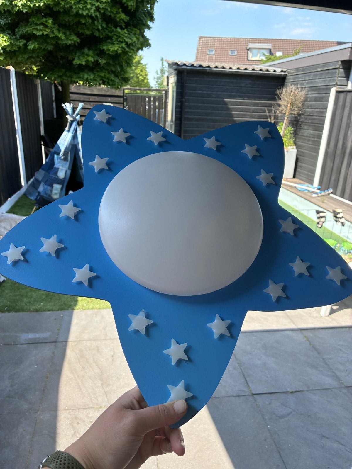 Philips LED Plafondlamp Ster Blauw - Kinderkamer, Ophalen, Zo goed als nieuw