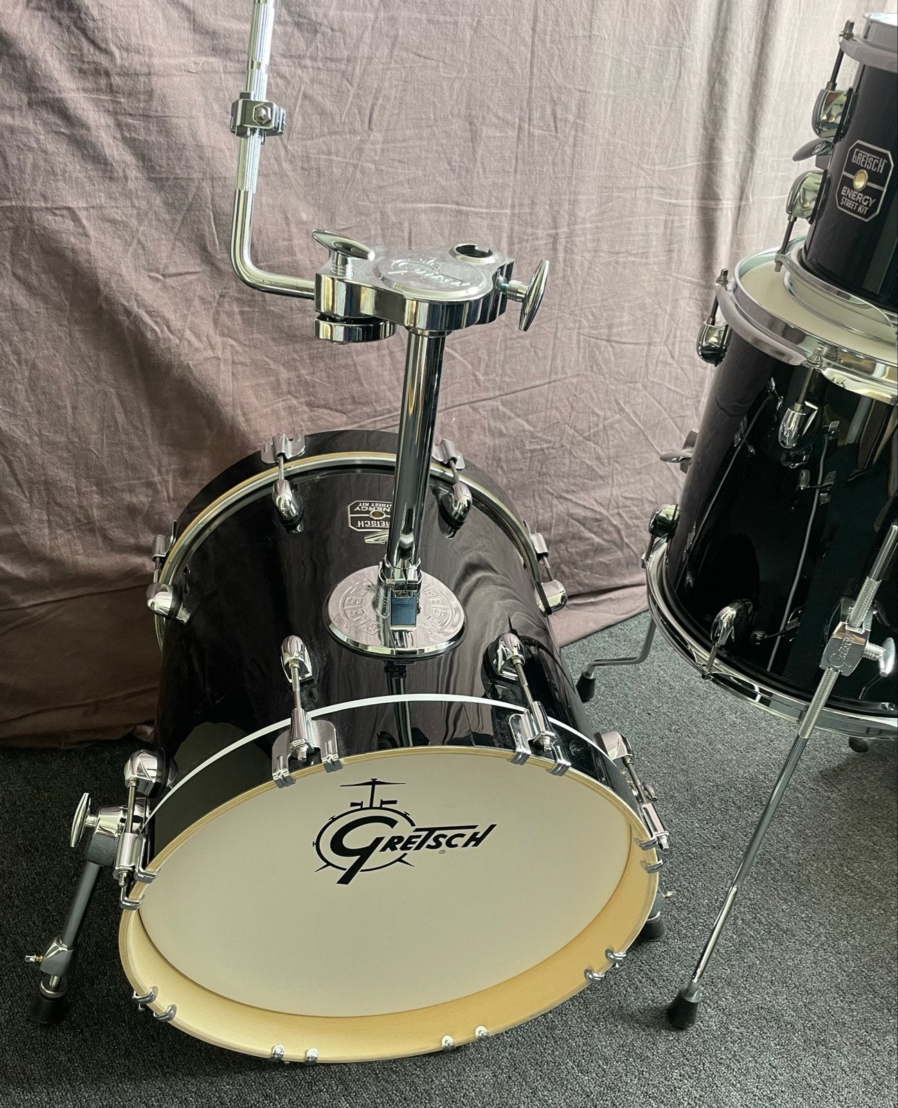 Gretsch Energy Street Kit Basdrum en Toms - Zwart, Ophalen, Nieuw, Overige merken