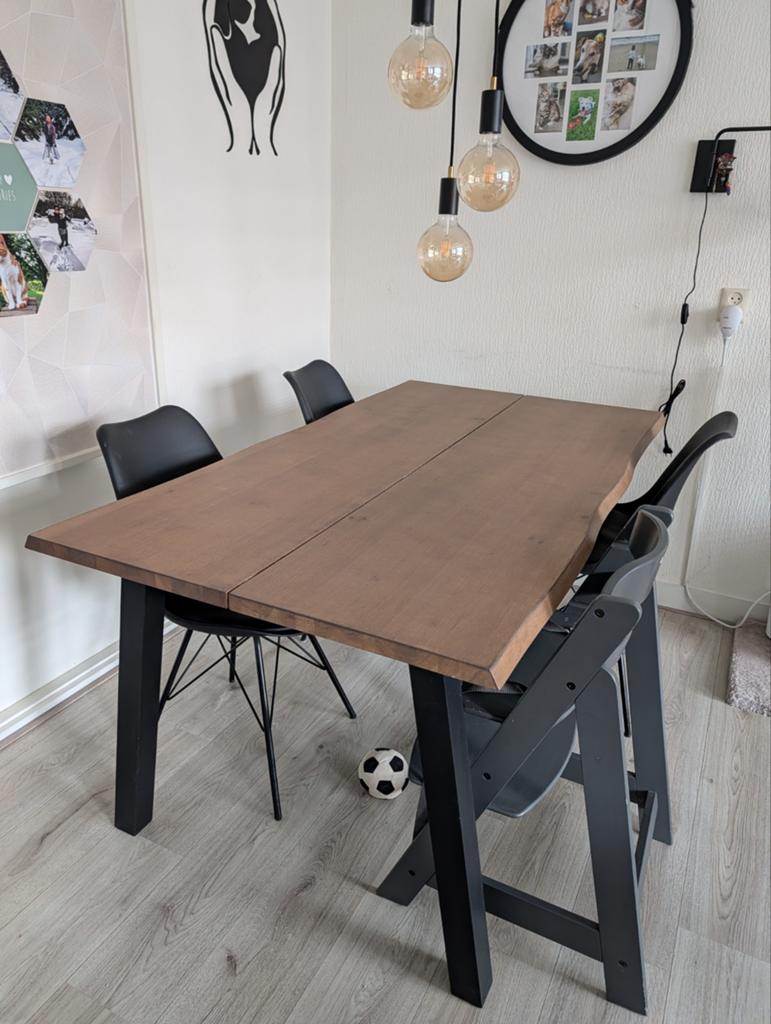 Jysk Skovlunde eettafel 160x90, Ophalen, Gebruikt, 50 tot 100 cm, 150 tot 200 cm