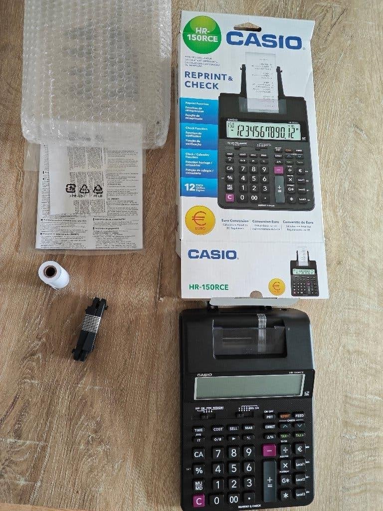 Casio Bureaurekenmachine Hr-150 Rce, Diversen, Ophalen of Verzenden, Zo goed als nieuw