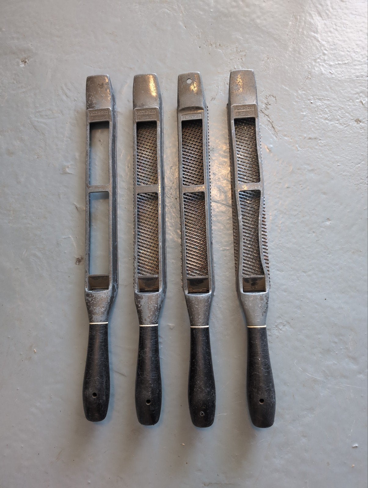 Set van 4 Stanley Surform schaven/raspen, Ophalen of Verzenden