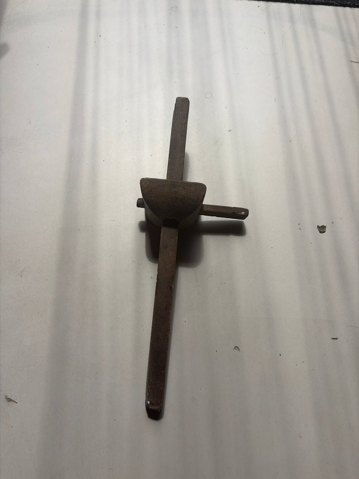 Vintage houten kruishout, Ophalen of Verzenden