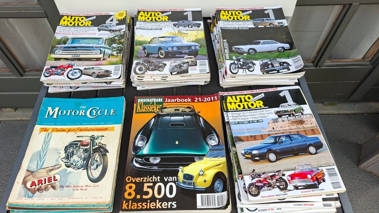 40x AMK + 6X MOTORCYCLE + JAARBOEK ONSCH. KLASSIER, Boeken, Ophalen, Gelezen, Algemeen