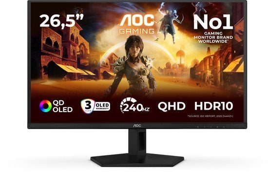 AOC Q27G41ZDF 27" QHD OLED Gaming Monitor 240Hz HDMI