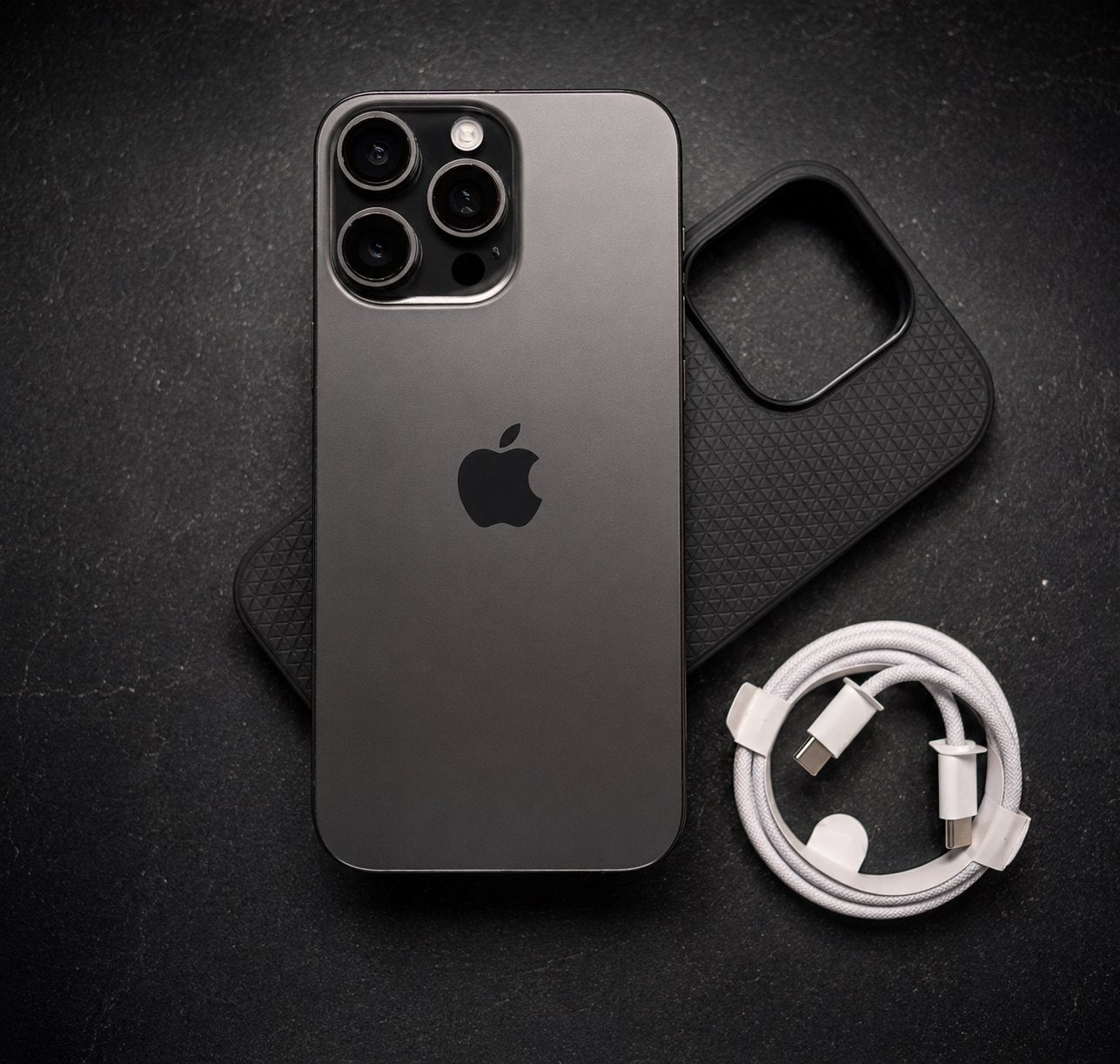 Apple iPhone 15 Pro Max 256GB Zwart met accessoires, Telecommunicatie, Mobiele telefoons | Apple iPhone, Zwart, IPhone 15 Pro Max