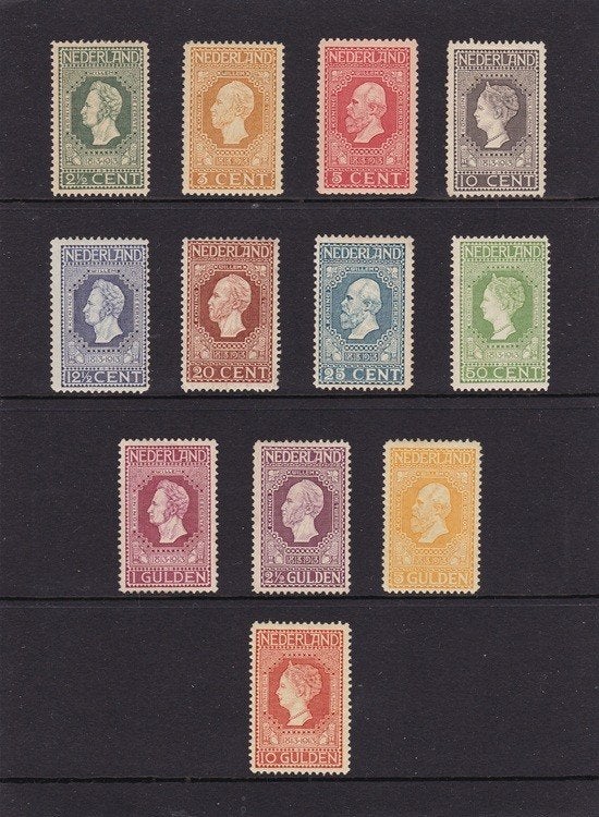 1913, Jubileumzegels,  nrs. 90 - 101,  ongebruikt., Postzegels en Munten, Verzenden, T/m 1940, Postfris