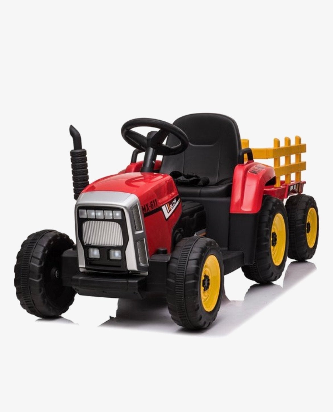 Elektrische Kindertractor met Aanhanger - Rood, Kinderen en Baby's, Ophalen, Gebruikt, Trapvoertuig