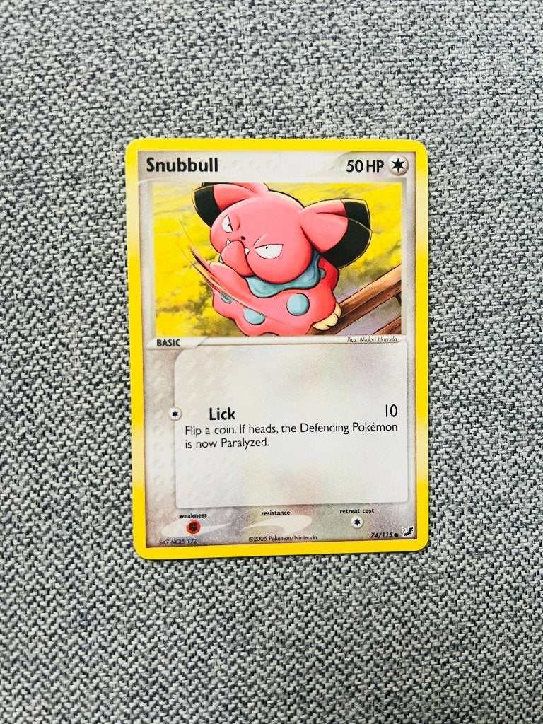 Snubbull 74/115 Ex Unseen Forces Pokemon, Verzenden, Zo goed als nieuw, Losse kaart, Foil