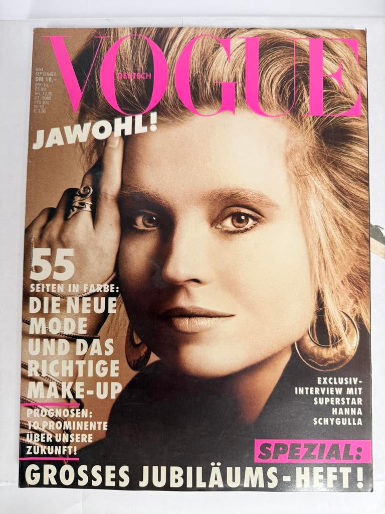 Unieke serie Duitse Vogue magazines (1984–1988), Boeken, Ophalen of Verzenden, Gelezen, Glossy