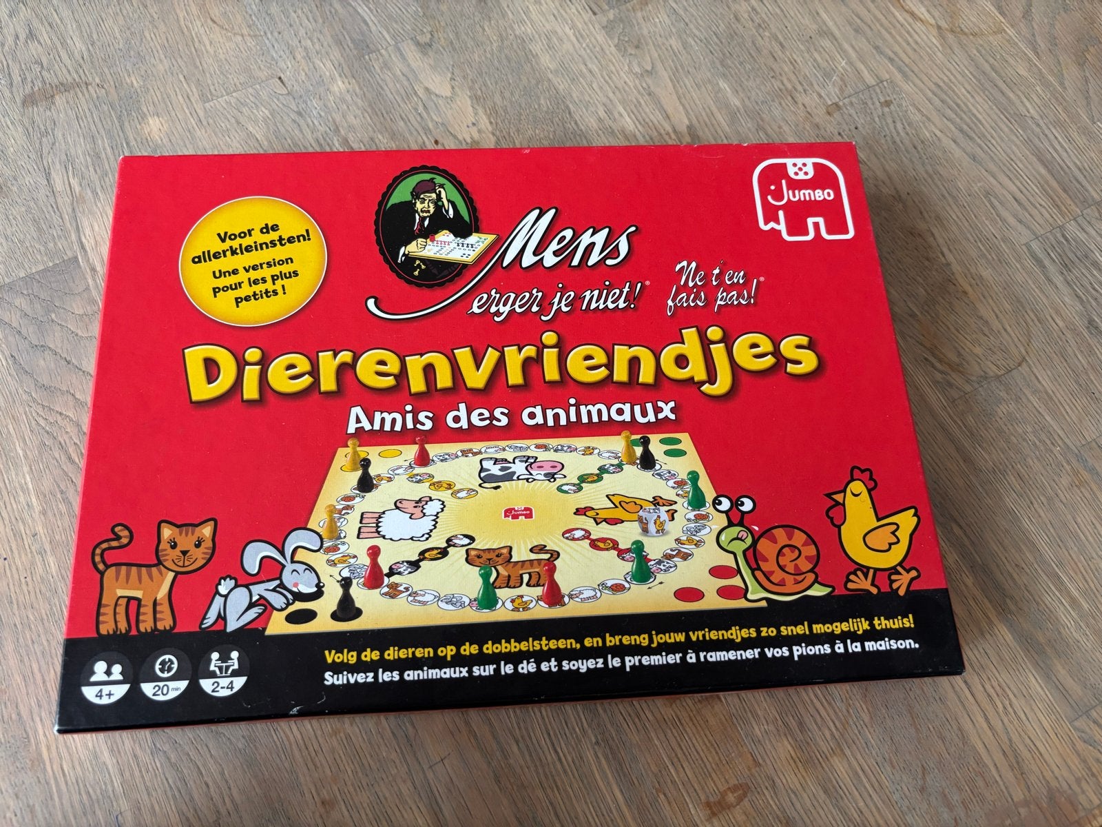 Mens Erger Je Niet! Dierenvriendjes, Drie of vier spelers, Ophalen of Verzenden, Zo goed als nieuw