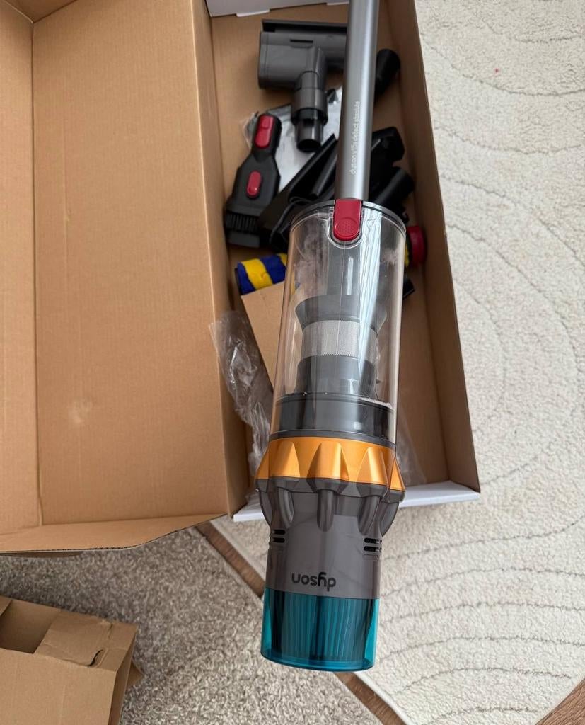 Dyson V15 Detect Absolute Draadloze Stofzuiger, Witgoed en Apparatuur, Stofzuigers, Zo goed als nieuw, Reservoir, Ophalen of Verzenden