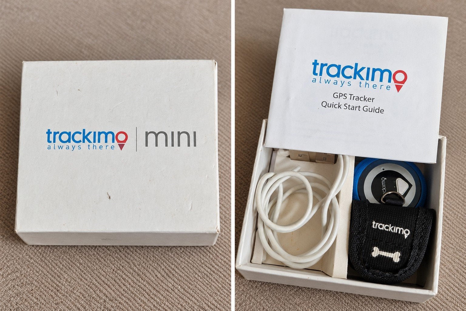 Trackimo Mini GPS Tracker met doos en accessoires, Ophalen of Verzenden