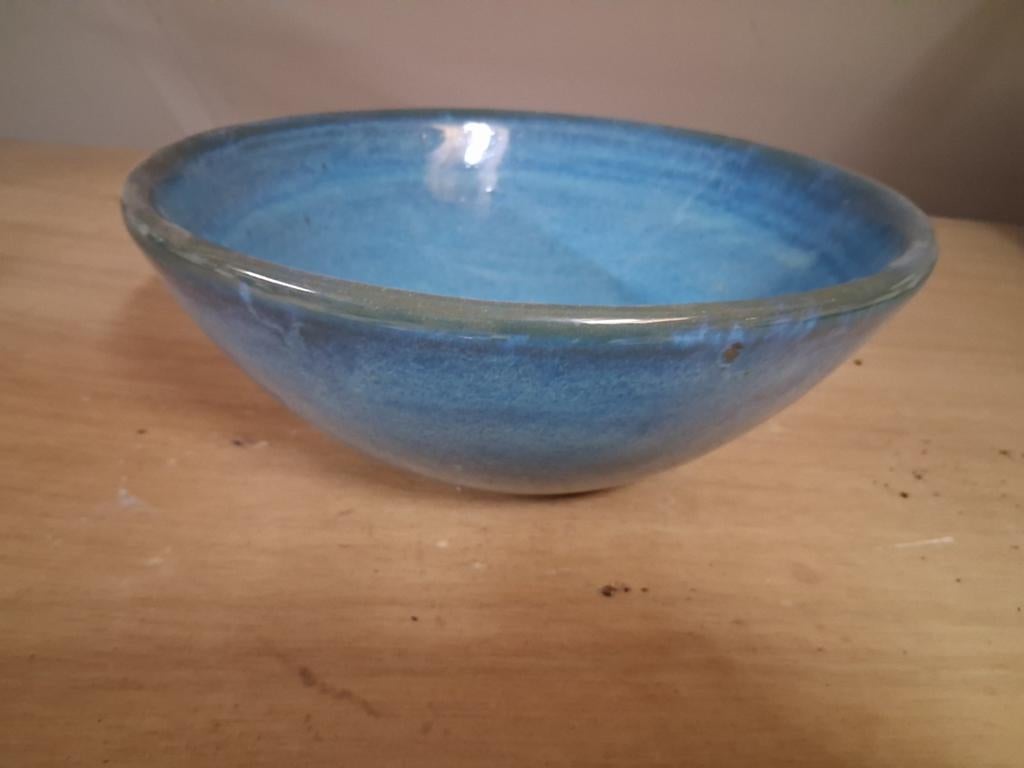 Bloemen schaal, Ophalen, Rond, Aardewerk, Minder dan 40 cm