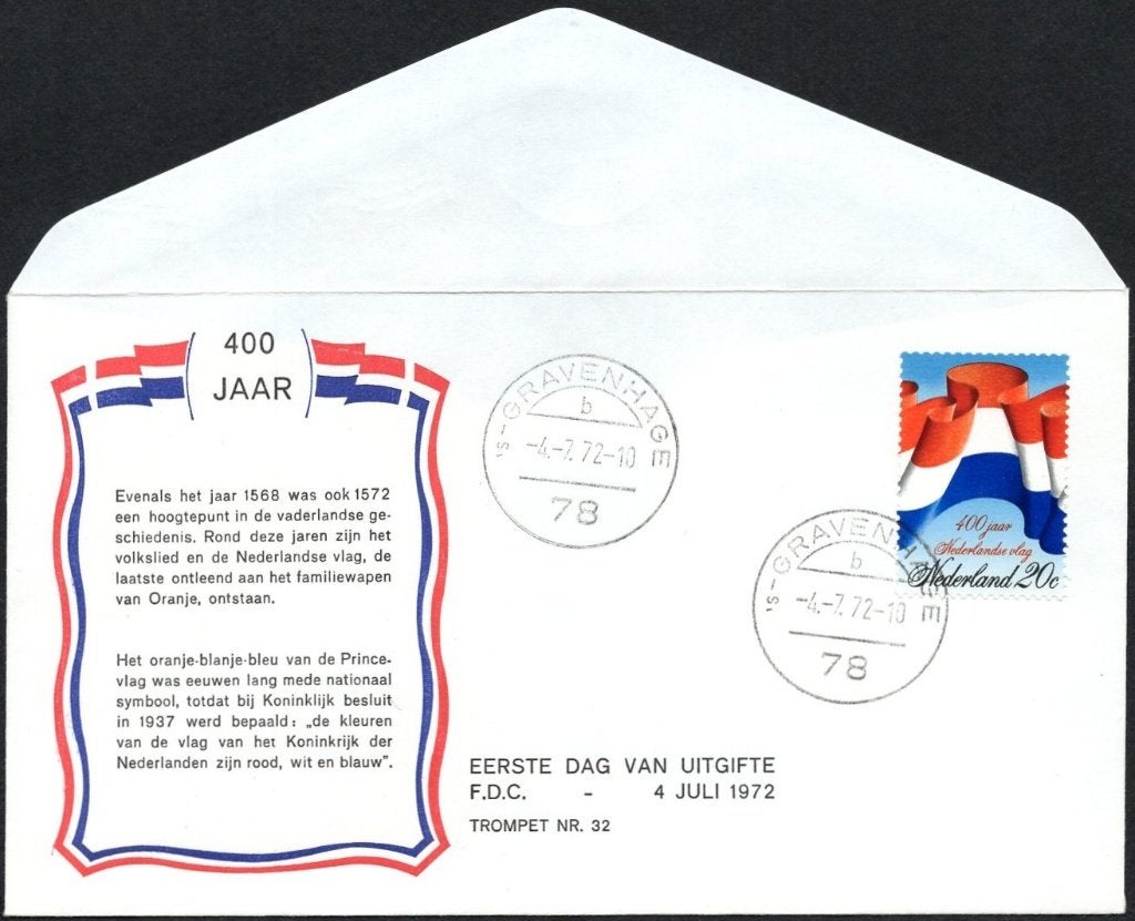 400 jaar Nederlandse vlag - 20 cent, Postzegels en Munten, Brieven en Enveloppen | Nederland, Verzenden, Envelop