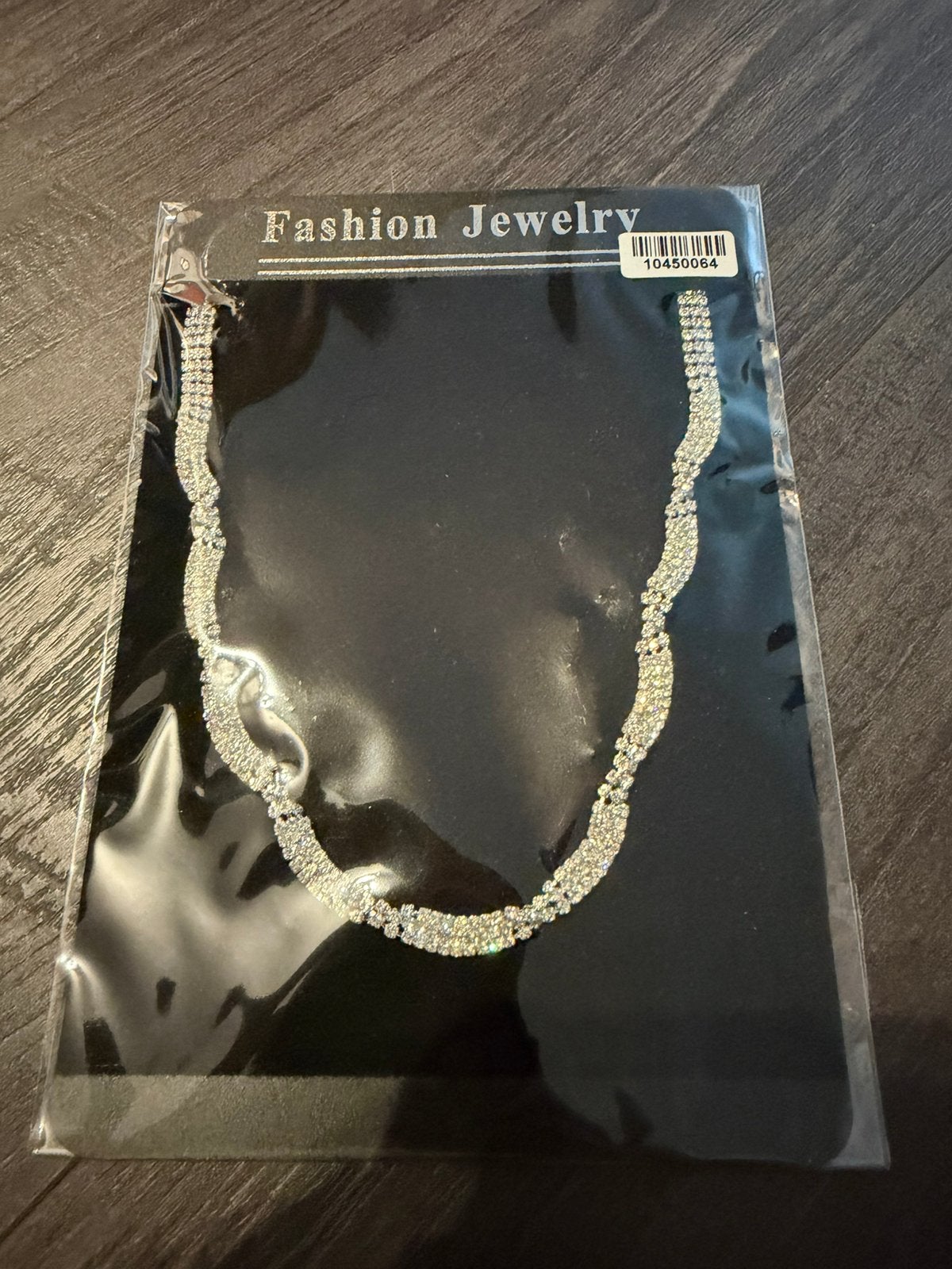 Partij 6 stuks mooie luxe strass kettingen 18/1, Verzenden, Nieuw, Zilver, Overige materialen