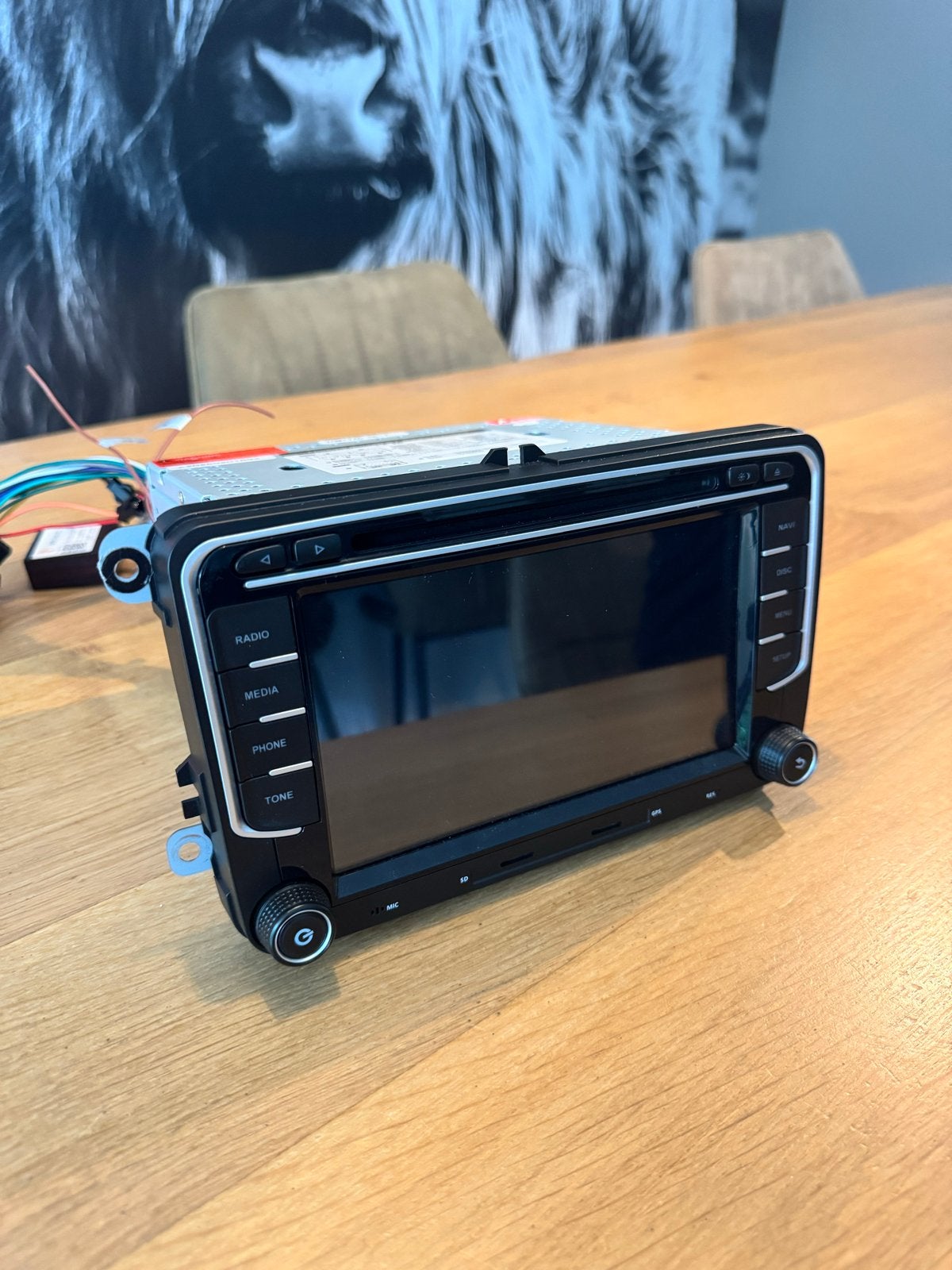 Auto radio met CarPlay/Android Auto voor VW Golf 6 en meer, Ophalen of Verzenden, Gebruikt