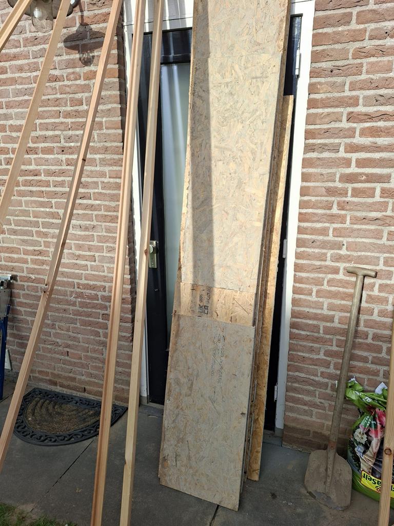 Bekistingsplaten 40 cm hoog, totaal 15 meter, Ophalen, Gebruikt, 25 tot 50 mm, Overige typen
