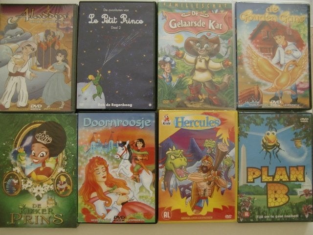 TK03: 8 dvd’s met sprookjes, Alle leeftijden, Ophalen of Verzenden, Nieuw in verpakking, Europees