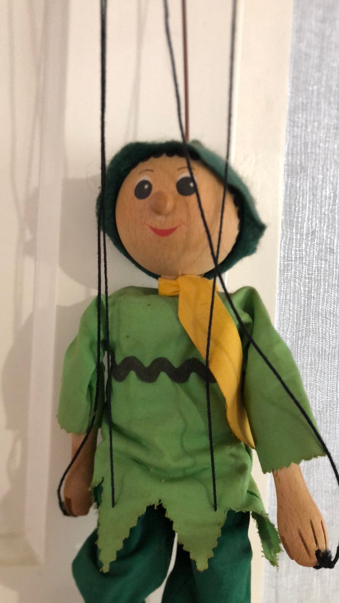 Peter Pan marionetpop antiek zeer goede staat, Ophalen of Verzenden
