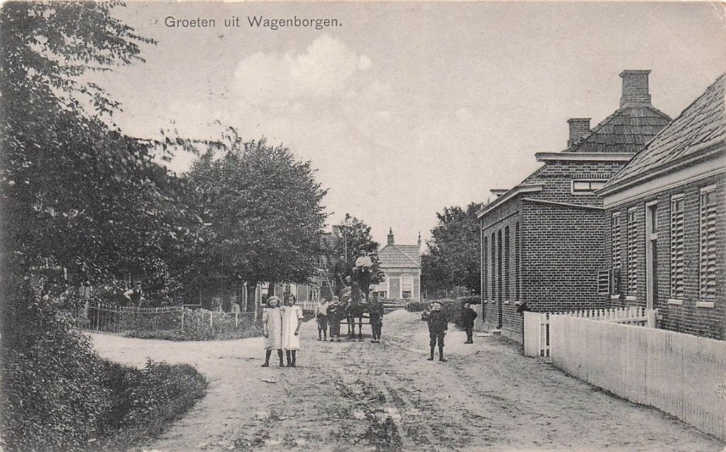 702-377-031 Groeten Uit Wagenborgen, Verzamelen, Ophalen of Verzenden, Voor 1920, Groningen