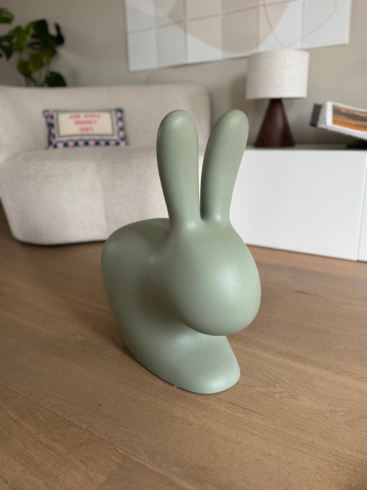 Qeeboo Rabbit Chair Baby - Groen, Ophalen, Zo goed als nieuw, Stoel