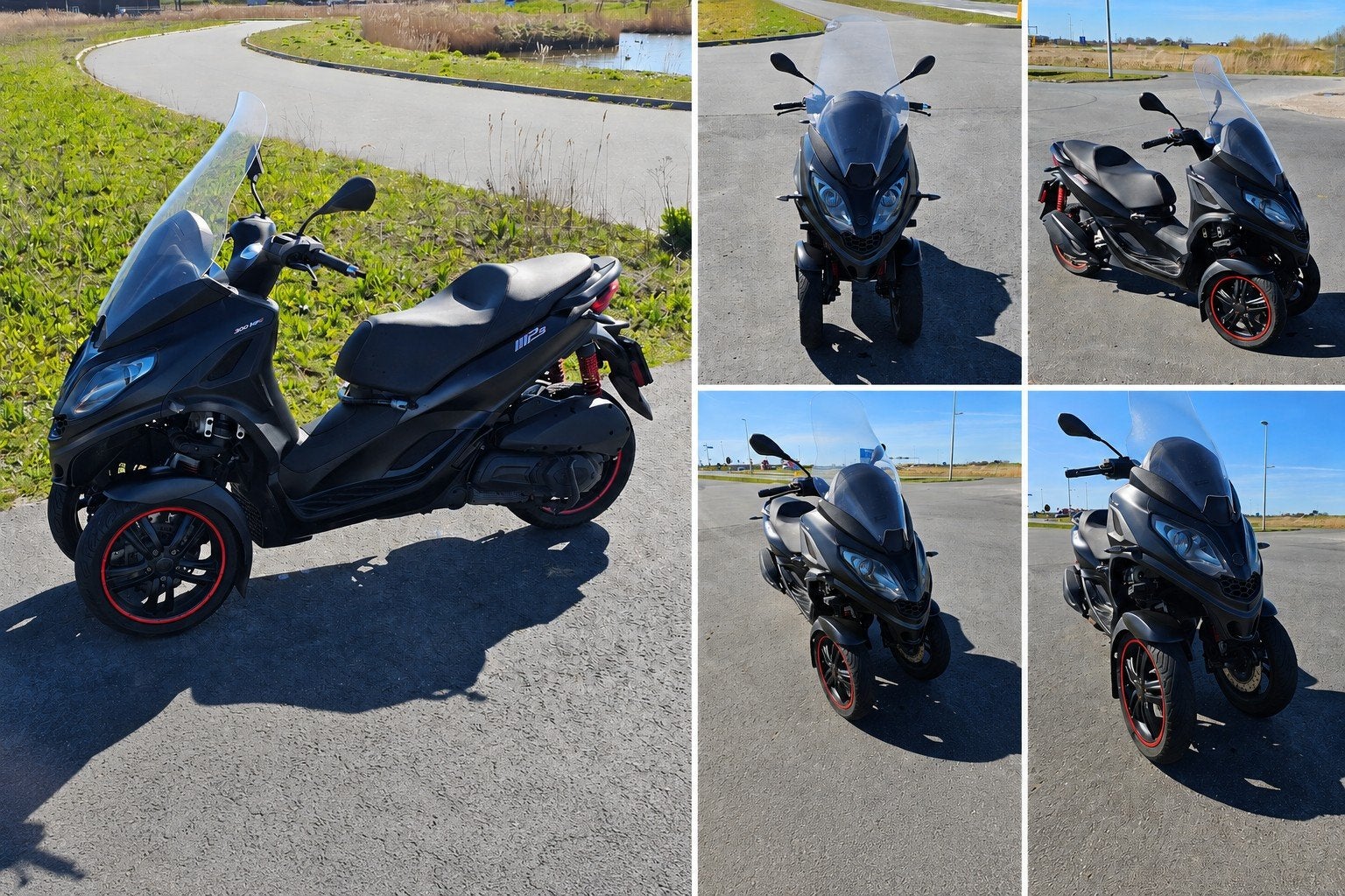 Piaggio MP3 300 HPE Sport - Zwart, Zo goed als nieuw, Ophalen of Verzenden