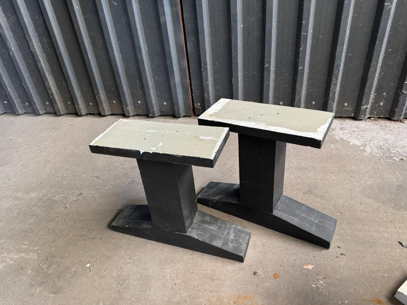 Piet heen eek stijl tafelpoten, Minder dan 55 cm, Metaal of Aluminium, Rond, Ophalen of Verzenden