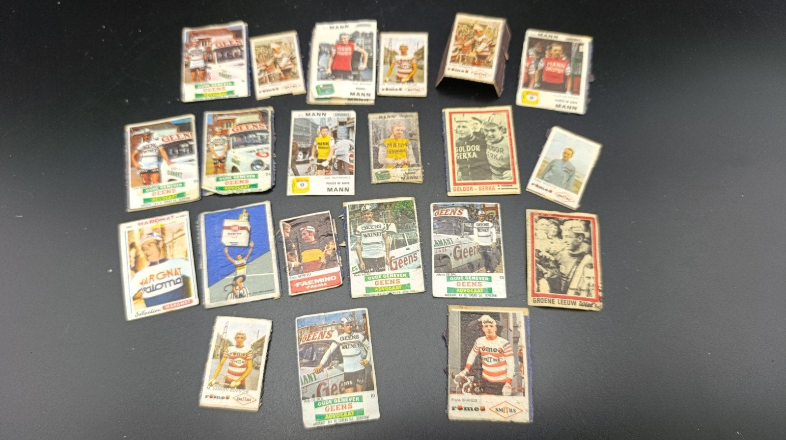 Vintage Wielren lucifers doosjes dekseltjes, jaren 60, Ophalen of Verzenden