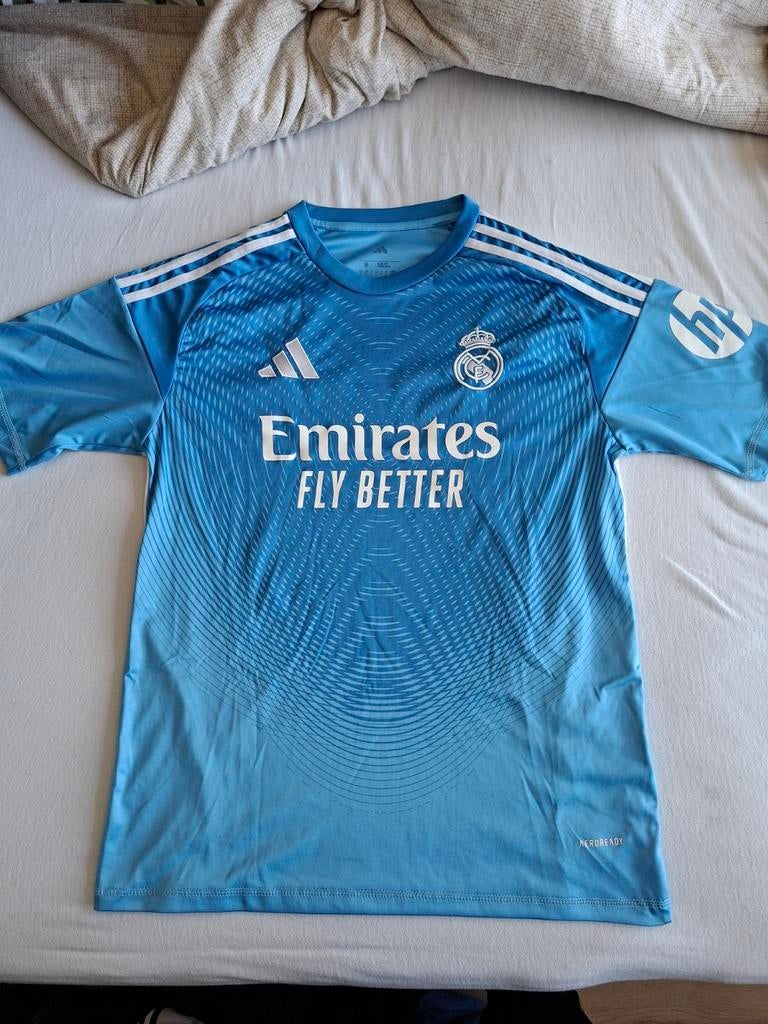 Real Madrid thuis keepersshirt maat M, Kleding | Heren, Sportkleding, Ophalen of Verzenden, Zo goed als nieuw, Adidas, Voetbal