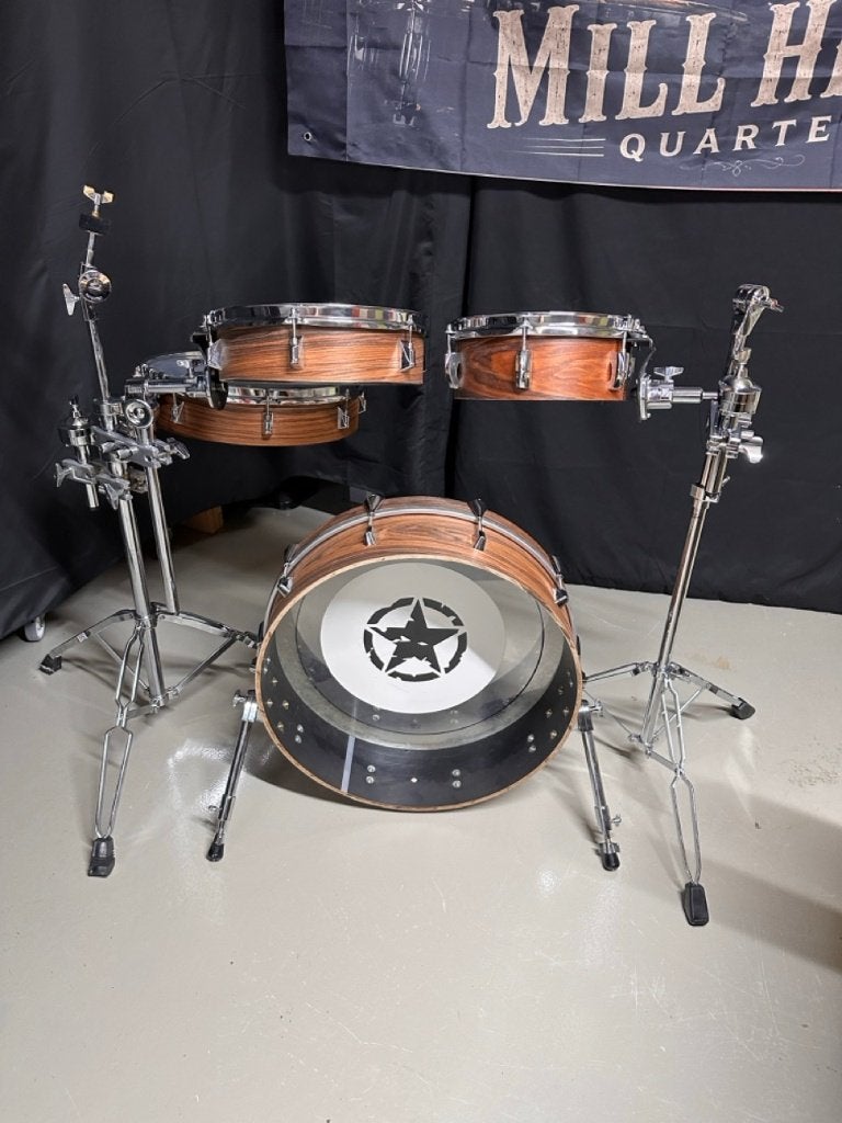 Remo Acousticon Pancake shellset 22-10-12-16, Ophalen, Gebruikt, Pearl