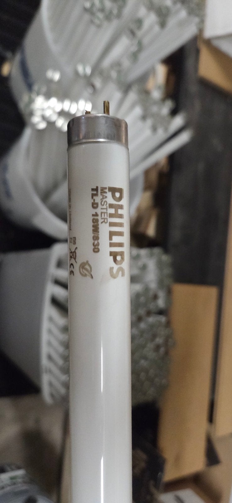 Philips Master TL-D 18W830 TL-buizen (300+ stuks), Gebruikt, G13 (TL), TL-buis, Warm wit